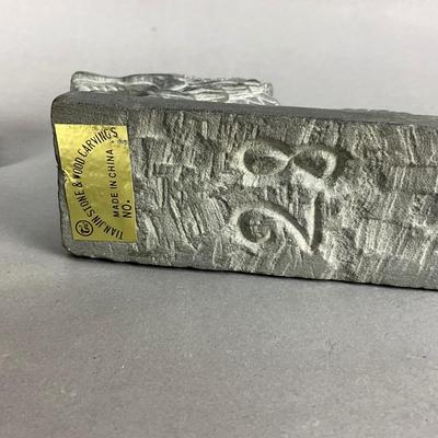 FR879 Vintage Yulin Stone Carved Dragon Sculptures