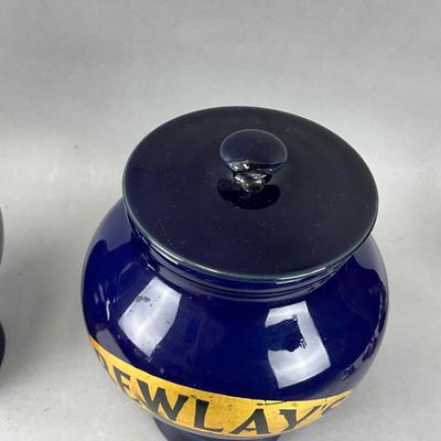 FR884 Set of 3 Royal Doulton Lambeth Bewlay's Tobacco Jars