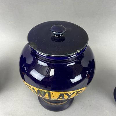 FR884 Set of 3 Royal Doulton Lambeth Bewlay's Tobacco Jars