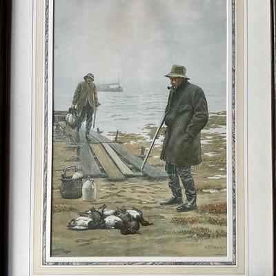 FR891 Pair of Arthur Burdett Frost (1851-1928) "Good Luck / Bad Luck" Framed Prints