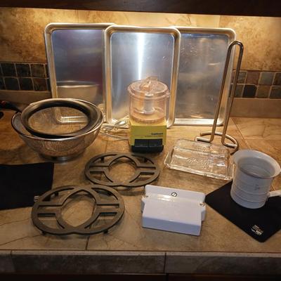 MISC KITCHEN ITEMS - NORDIC WARE, MASON, MINI FOOD PROCESSOR & MORE