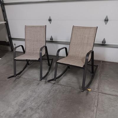 2 ROCKING PATIO CHAIRS
