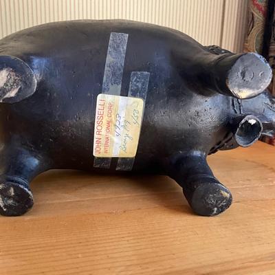 GH909 Antique Chinese Bronze Pig with Bell