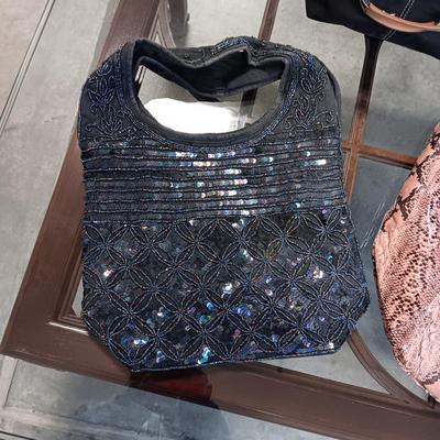 BEADED SEQUIN PURSE, A HOBO AND NINE WEST PURSES