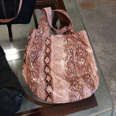 BEADED SEQUIN PURSE, A HOBO AND NINE WEST PURSES