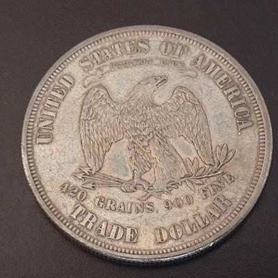 1873 U. S. Mint Trade Silver Dollar Circulated (#3)