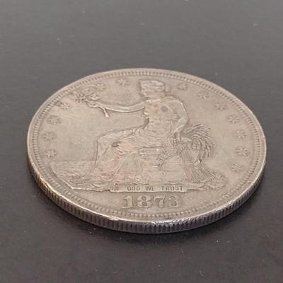 1873 U. S. Mint Trade Silver Dollar Circulated (#3)