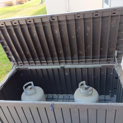NICE STORAGE CHEST WITH HYDRAULIC LIFTS (TANKS NOT INCLUDED)