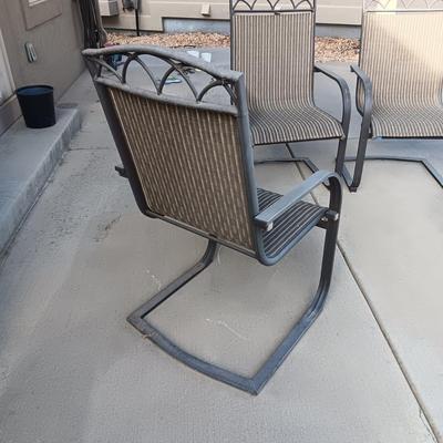 4 HEAVY PATIO CHAIRS