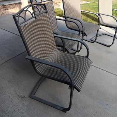 4 HEAVY PATIO CHAIRS