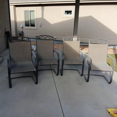 4 HEAVY PATIO CHAIRS