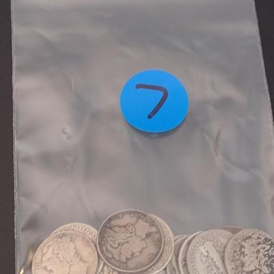 Set of 17 U. S. Mint Mercury Head Silver Dimes Circulated (#7) Various Dates