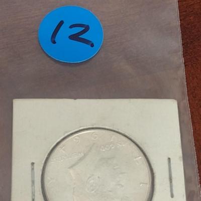 1964 Kennedy Silver Half Dollar Uncirculated (#12)
