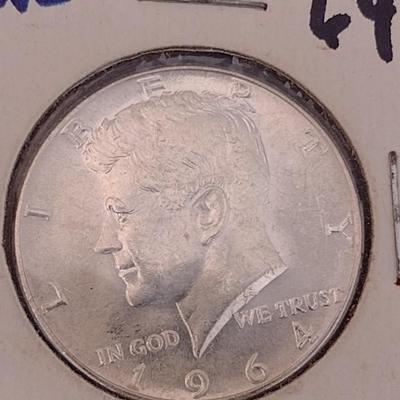 1964 Kennedy Silver Half Dollar Uncirculated (#12)