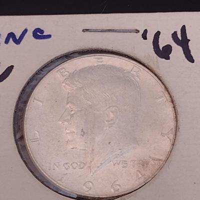 1964 Kennedy Silver Half Dollar Uncirculated (#13)