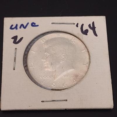 1964 Kennedy Silver Half Dollar Uncirculated (#13)