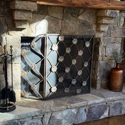 Wrought Iron Fireplace Screen