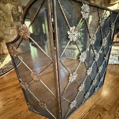 Wrought Iron Fireplace Screen