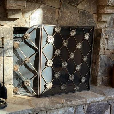 Wrought Iron Fireplace Screen