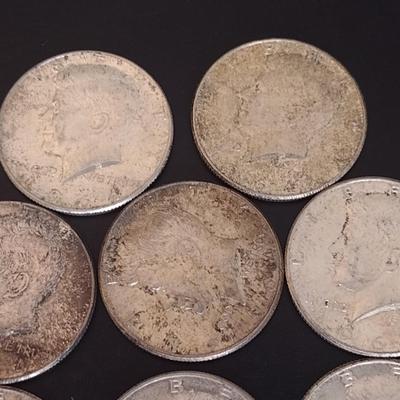 Set of 8 U.S. Mint Kennedy Silver Half Dollar Circulated (#16) Various Dates