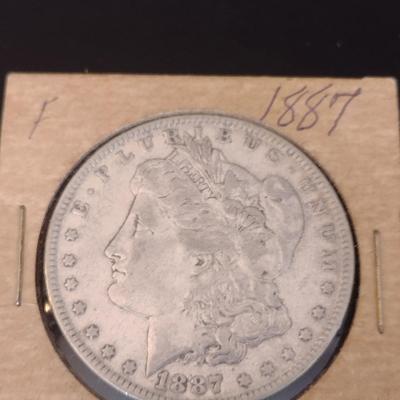 1887 U.S. Mint Morgan Silver Dollar Circulated (#23)