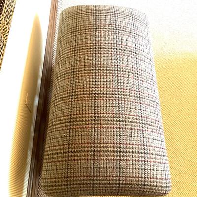 GH919 Vintage Wool Tweed Upholstered Antler Bench