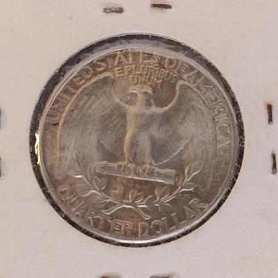1940 U.S. Mint George Washington Silver Quarter Circulated VG (#26)