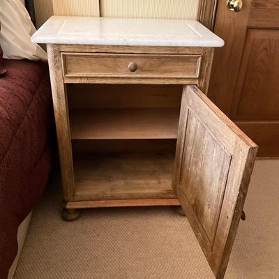 GH921 Antique Country Pine Marble Top Washstand