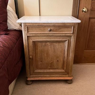 GH921 Antique Country Pine Marble Top Washstand