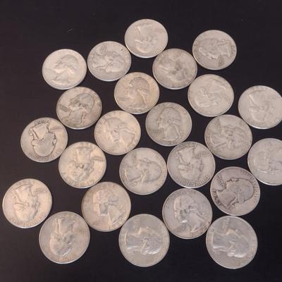 Assortment of U.S. Mint George Washington Silver Quarter Circulated (#29) Various Dates