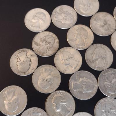 Assortment of U.S. Mint George Washington Silver Quarter Circulated (#29) Various Dates
