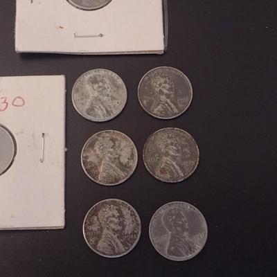 Assortment of U.S. Mint 1943 Steel Lincoln Pennies Circulated (#35)