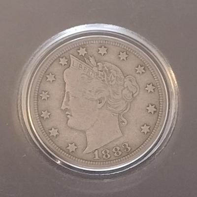 1883 U.S. Mint Liberty Head Silver Nickel Circulated (#34)