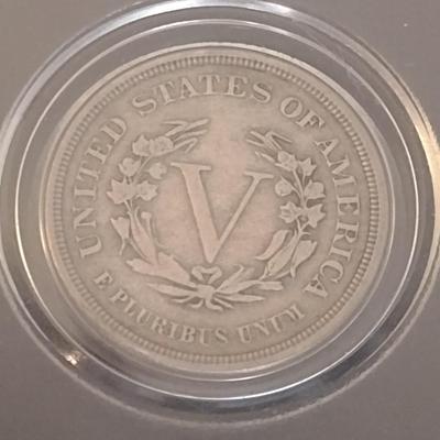 1883 U.S. Mint Liberty Head Silver Nickel Circulated (#34)