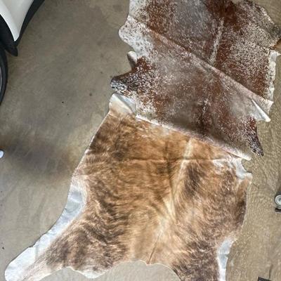 Pair of Genuine Cowhide Rugs