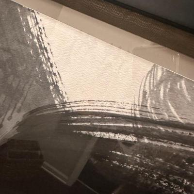 42 X 61 Glass Framed Abstract Art