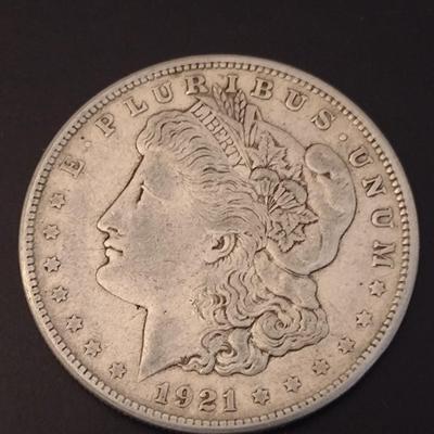1921 U.S. Mint Morgan Silver Dollar Circulated (#39)