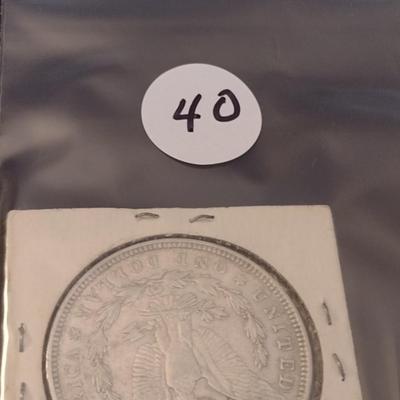 1921-D U.S. Mint Morgan Silver Dollar Circulated (#40)