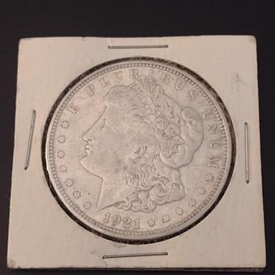 1921-D U.S. Mint Morgan Silver Dollar Circulated (#40)