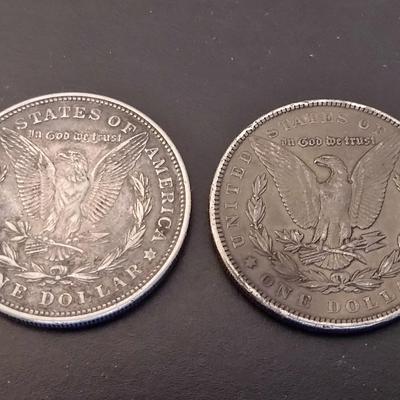 1921 and 1902 U.S. Mint Morgan Silver Dollar Circulated (#43)