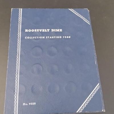 U.S. Mint Roosevelt Head Silver Dimes Collection Books Incomplete Circulated (#48)