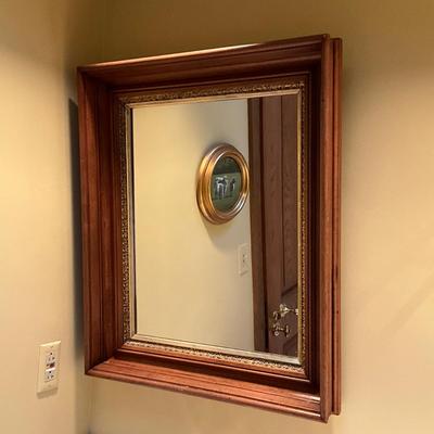 GH937 Antique Classic Mahogany Ogee Mirror