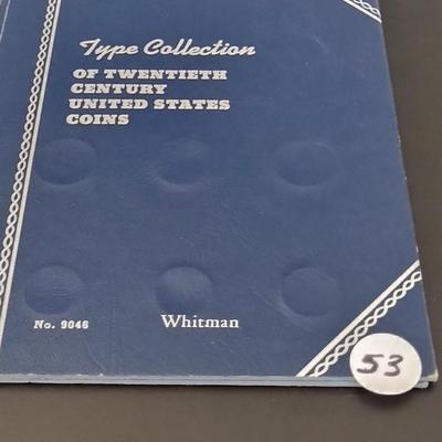 U.S. Mint Twentieth Century Silver Coin Collection Book Incomplete Circulated (#53)