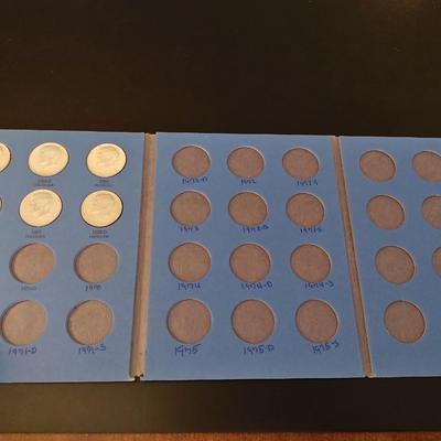 U.S. Mint Kennedy Silver Half Dollar Collection Book Incomplete Circulated (#54)