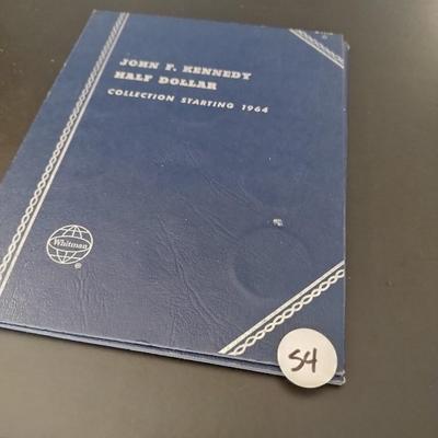 U.S. Mint Kennedy Silver Half Dollar Collection Book Incomplete Circulated (#54)
