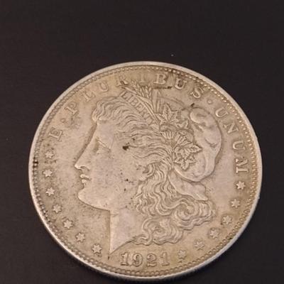 1921 U.S. Mint Morgan Silver Dollar Circulated (#58)