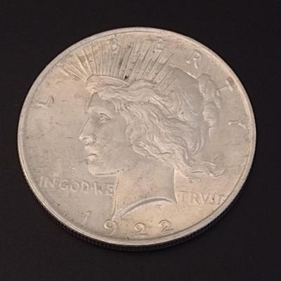 1922 U.S. Mint Peace Silver Dollar Circulated (#59)