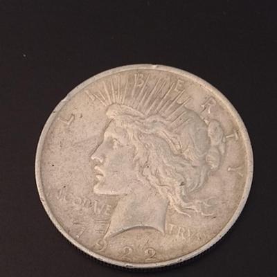 1922 U.S. Mint Peace Silver Dollar Circulated (#60)