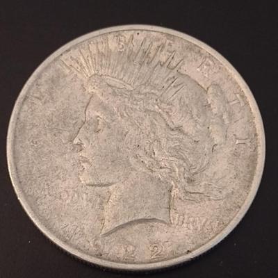 1922 U.S. Mint Peace Silver Dollar Circulated (#62)