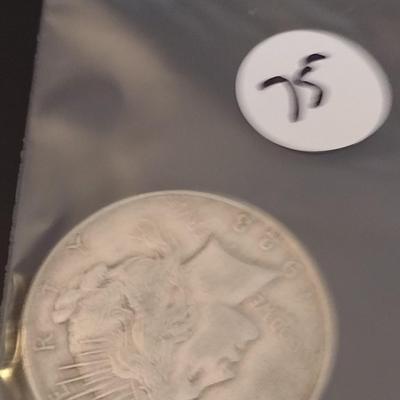 1923 U.S. Mint Peace Silver Dollar Circulated (#75)